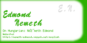 edmond nemeth business card